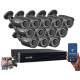 ZESTAW MONITORINGU BCS-B-XVR1601(2.0) + 12 KAMER BCS-B-MT43600 4MPX DYSK 2TB